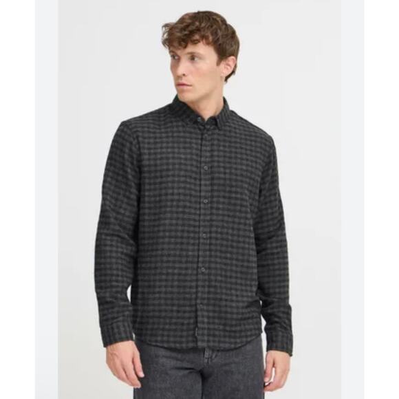 Samsoe Samsoe Liam Plaid Flannel Cotton Button Down Medium - Picture 1 of 6